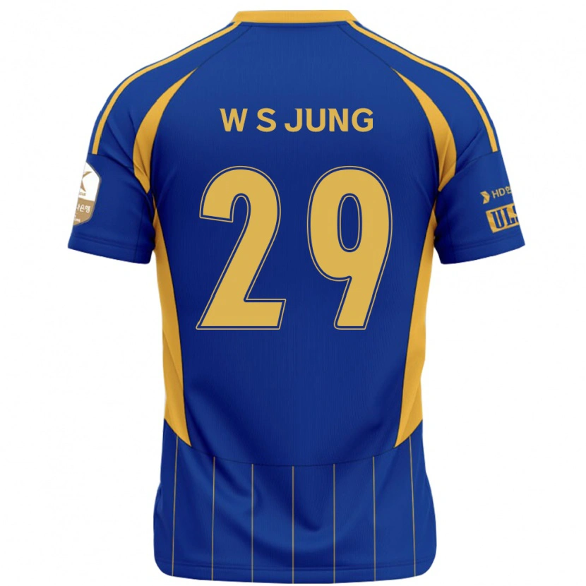 Danxen Niño Camiseta Woo-Seok Jung #29 Blanco Azul Celeste 1ª Equipación 2025/26 La Camisa México
