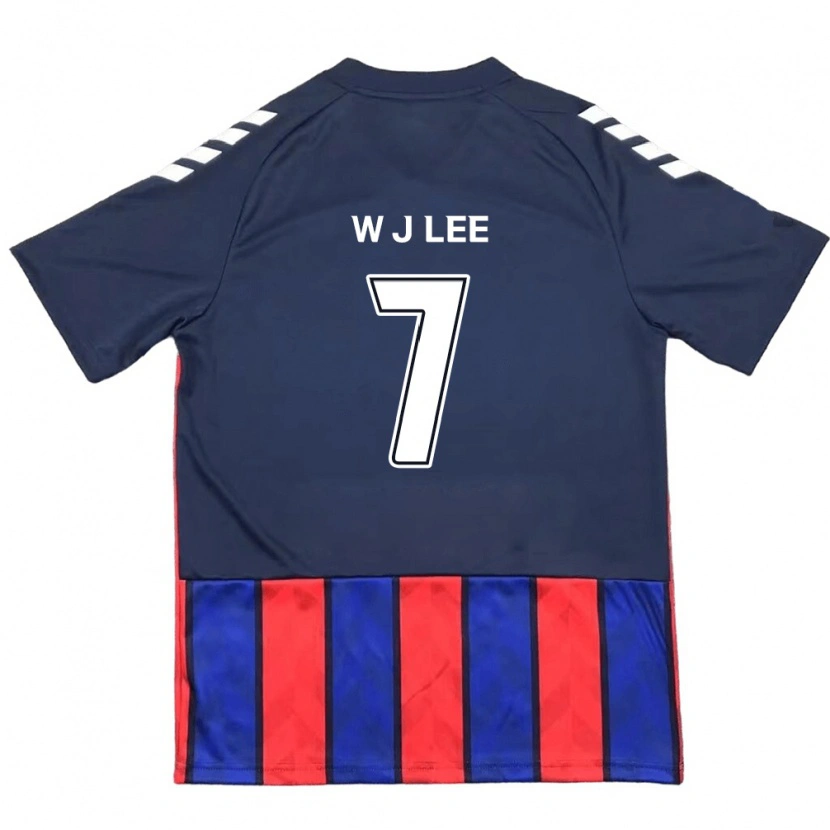 Danxen Niño Camiseta Jae-Won Lee #7 Blanquecino Rojo 1ª Equipación 2025/26 La Camisa México