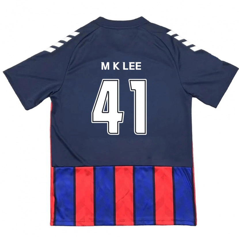 Danxen Niño Camiseta Kyung-Min Lee #41 Blanquecino Rojo 1ª Equipación 2025/26 La Camisa México