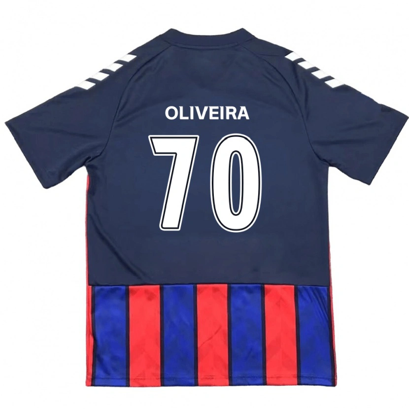 Danxen Niño Camiseta Anderson Oliveira #70 Blanquecino Rojo 1ª Equipación 2025/26 La Camisa México