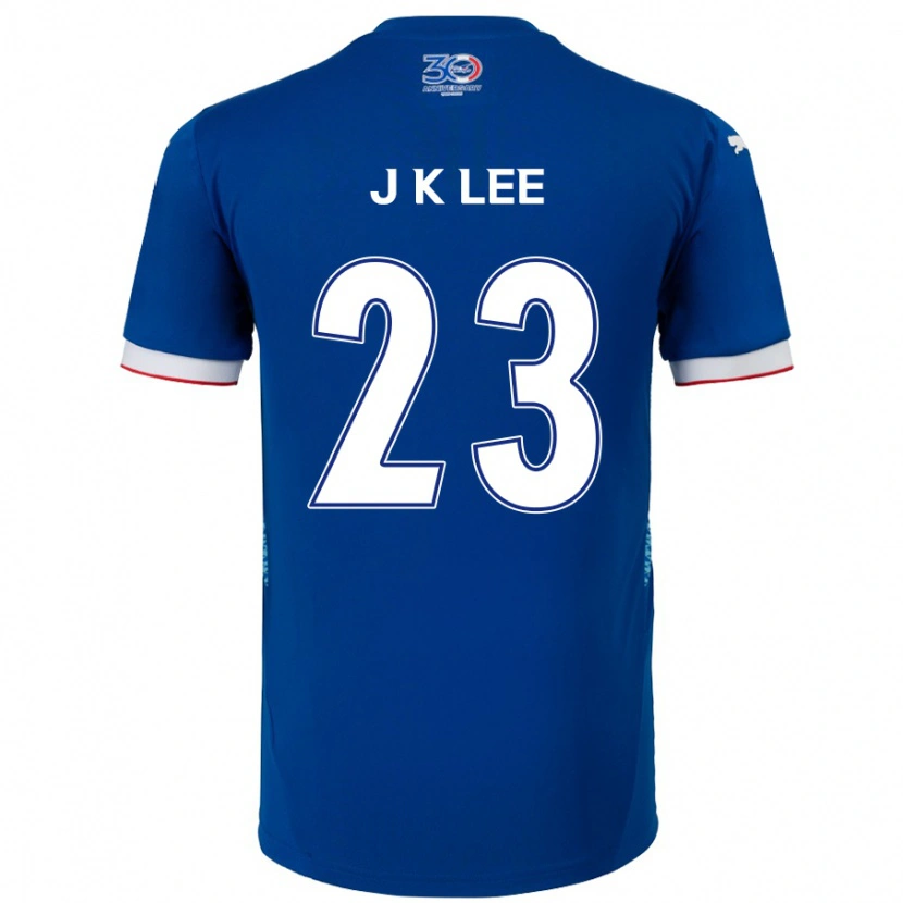 Danxen Niño Camiseta Ki-Je Lee #23 Blanco Azul Real 1ª Equipación 2025/26 La Camisa México