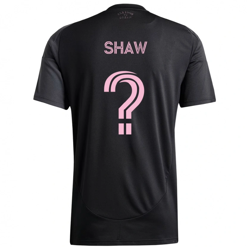 Danxen Niño Camiseta Alexander Shaw #0 Negro Rosa 2ª Equipación 2025/26 La Camisa México