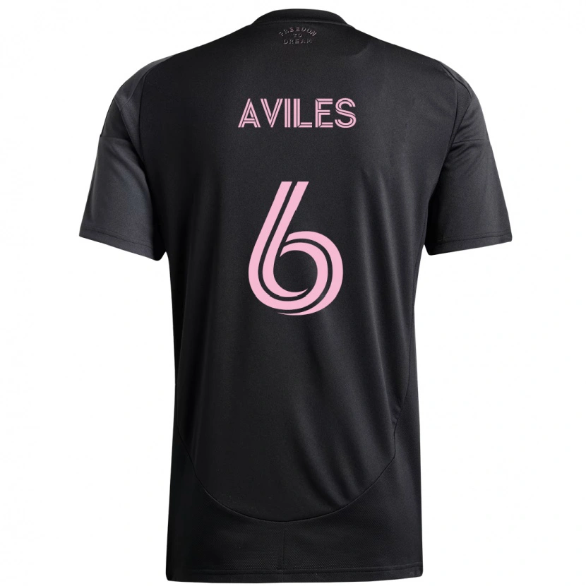 Danxen Niño Camiseta Tomás Avilés #6 Rosa Negro 2ª Equipación 2025/26 La Camisa México