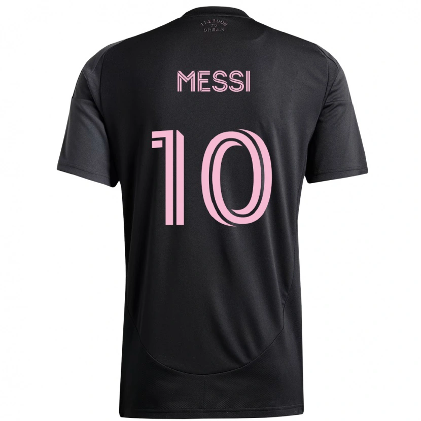 Danxen Niño Camiseta Lionel Messi #10 Rosa Negro 2ª Equipación 2025/26 La Camisa México