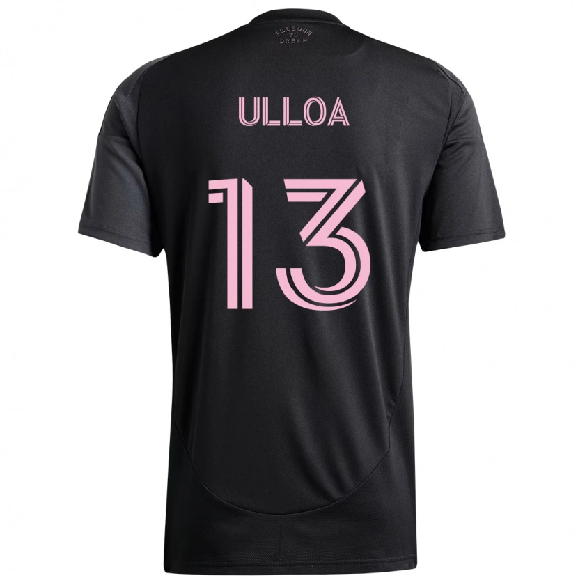 Danxen Niño Camiseta Víctor Ulloa #13 Rosa Negro 2ª Equipación 2025/26 La Camisa México