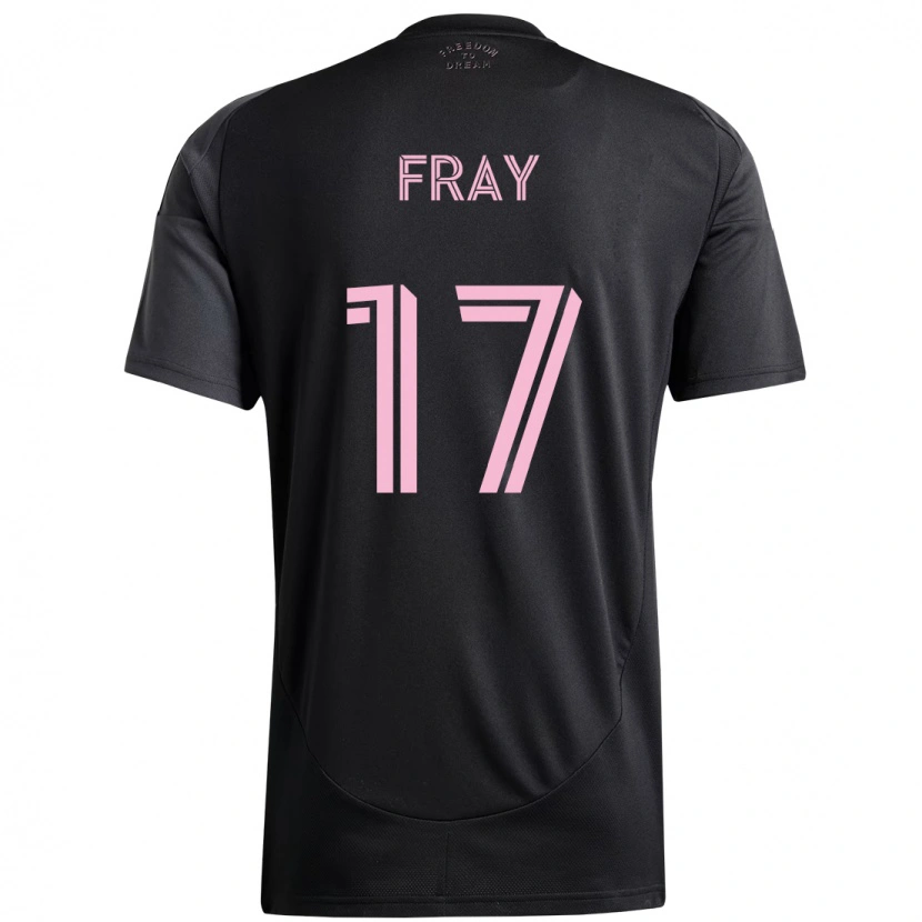 Danxen Niño Camiseta Ian Fray #17 Rosa Negro 2ª Equipación 2025/26 La Camisa México