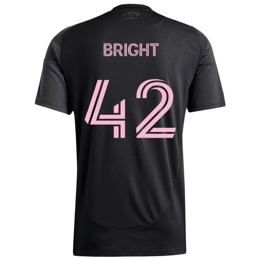 Danxen Niño Camiseta Yannick Bright #42 Rosa Negro 2ª Equipación 2025/26 La Camisa México