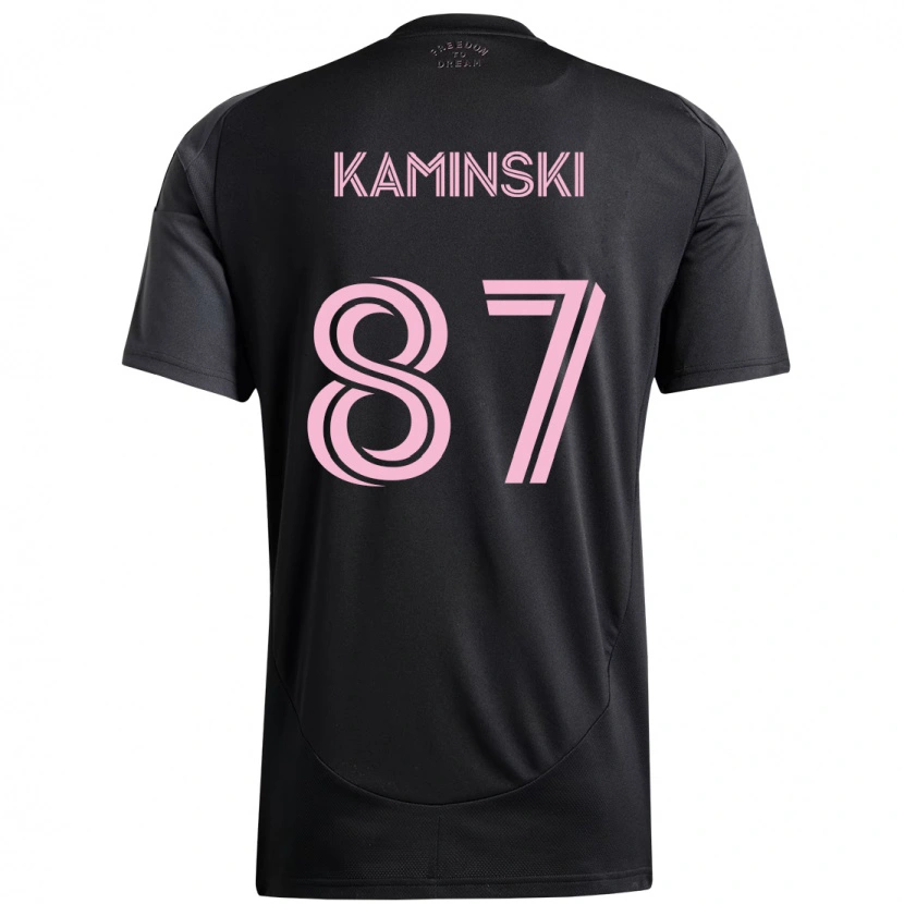 Danxen Niño Camiseta Brett Kaminski #87 Rosa Negro 2ª Equipación 2025/26 La Camisa México