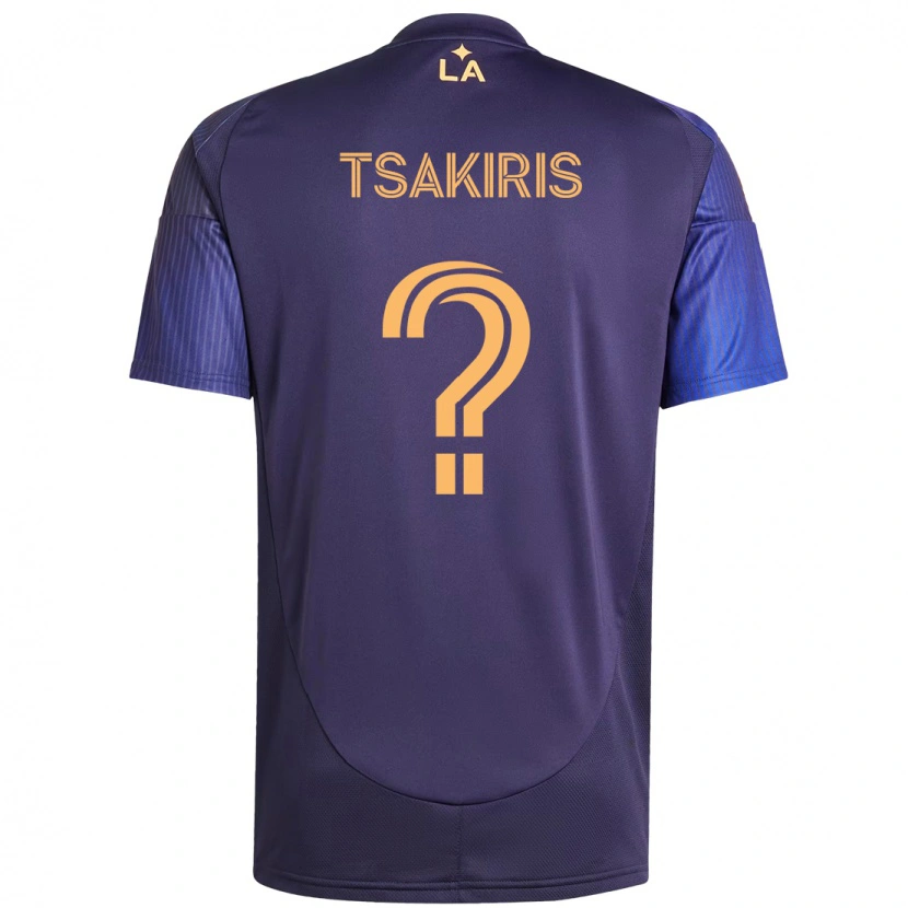 Danxen Niño Camiseta Mateo Tsakiris #0 Blanco Amarillo 2ª Equipación 2025/26 La Camisa México