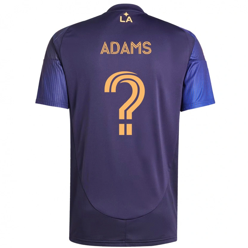 Danxen Niño Camiseta Lucca Adams #0 Blanco Amarillo 2ª Equipación 2025/26 La Camisa México