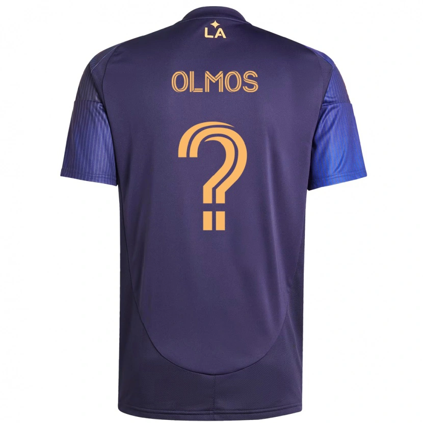 Danxen Niño Camiseta Justin Olmos #0 Blanco Amarillo 2ª Equipación 2025/26 La Camisa México