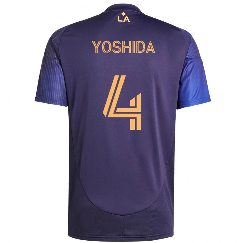 Danxen Niño Camiseta Maya Yoshida #4 Blanco Amarillo 2ª Equipación 2025/26 La Camisa México