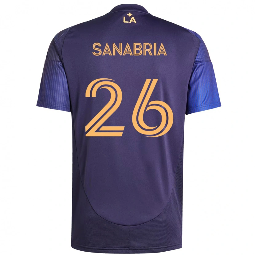 Danxen Niño Camiseta Lucas Sanabria #26 Blanco Amarillo 2ª Equipación 2025/26 La Camisa México