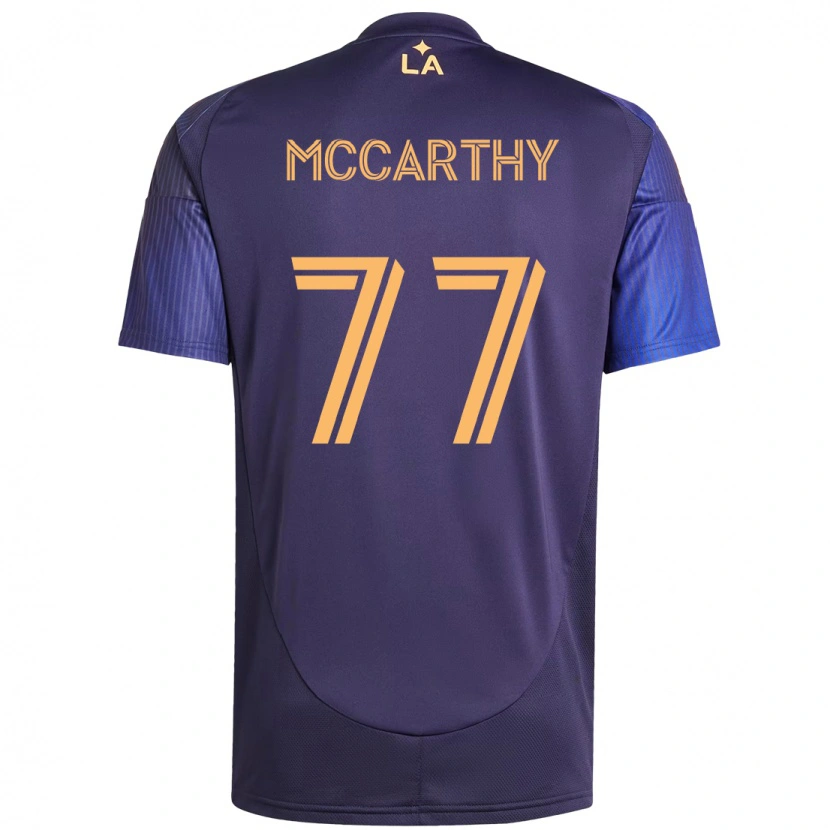 Danxen Niño Camiseta John Mccarthy #77 Morado Azul 2ª Equipación 2025/26 La Camisa México