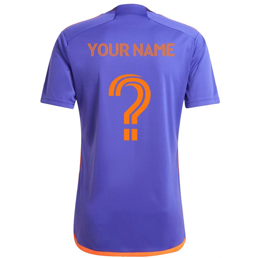 Danxen Niño Camiseta Su Nombre #0 Naranja Blanco 2ª Equipación 2025/26 La Camisa México