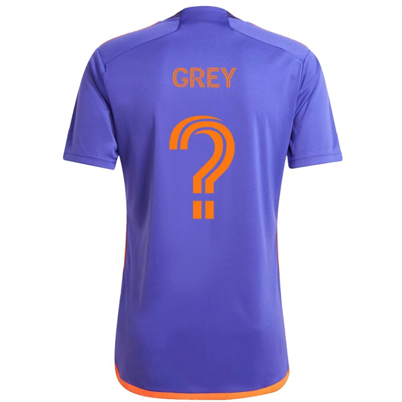 Danxen Niño Camiseta Omar Grey #0 Naranja Blanco 2ª Equipación 2025/26 La Camisa México