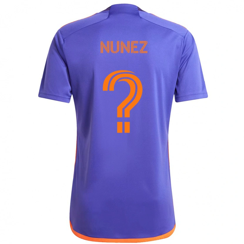 Danxen Niño Camiseta José Núñez #0 Naranja Blanco 2ª Equipación 2025/26 La Camisa México