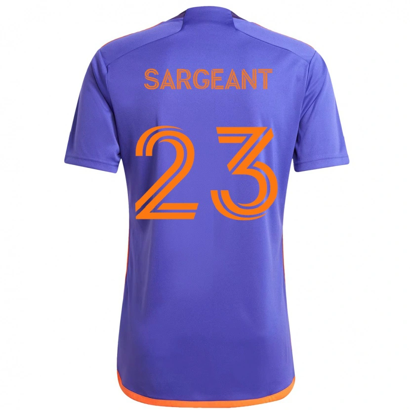 Danxen Niño Camiseta Kieran Sargeant #23 Naranja Blanco 2ª Equipación 2025/26 La Camisa México