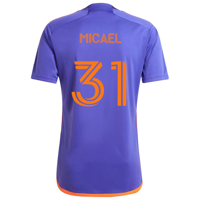 Danxen Niño Camiseta Micael #31 Naranja Blanco 2ª Equipación 2025/26 La Camisa México