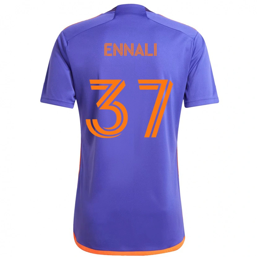 Danxen Niño Camiseta Lawrence Ennali #37 Naranja Blanco 2ª Equipación 2025/26 La Camisa México