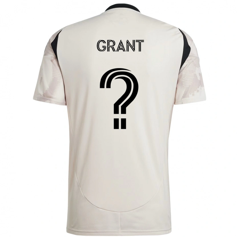 Danxen Niño Camiseta Joshua Grant #0 Rojo Negro 2ª Equipación 2025/26 La Camisa México