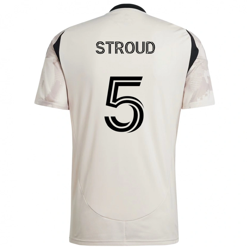 Danxen Niño Camiseta Peter Stroud #5 Rojo Negro 2ª Equipación 2025/26 La Camisa México
