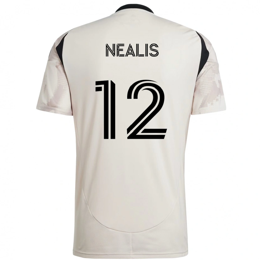 Danxen Niño Camiseta Dylan Nealis #12 Beige Negro 2ª Equipación 2025/26 La Camisa México