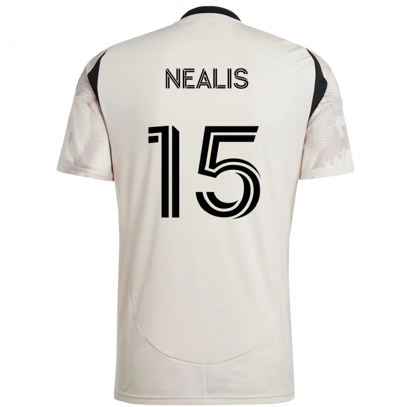 Danxen Niño Camiseta Sean Nealis #15 Rojo Negro 2ª Equipación 2025/26 La Camisa México