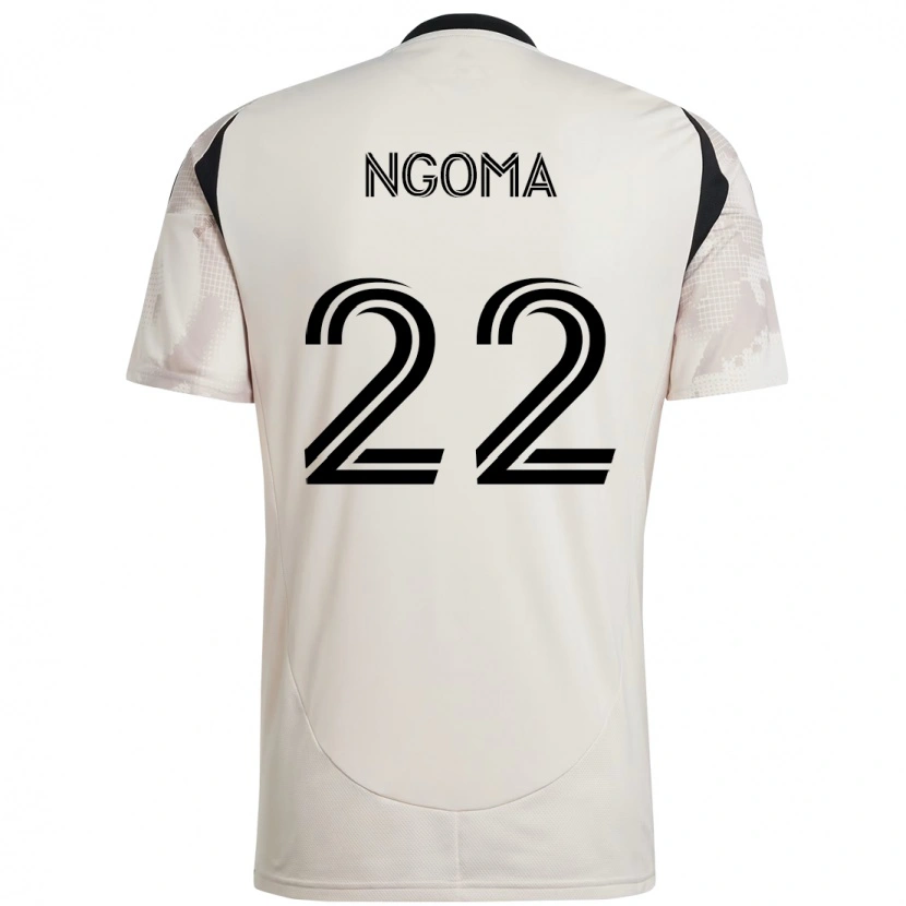 Danxen Niño Camiseta Serge Ngoma Jr. #22 Rojo Negro 2ª Equipación 2025/26 La Camisa México