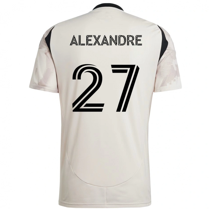 Danxen Niño Camiseta Davi Alexandre #27 Rojo Negro 2ª Equipación 2025/26 La Camisa México