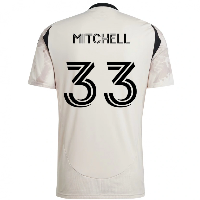 Danxen Niño Camiseta Roald Mitchell #33 Rojo Negro 2ª Equipación 2025/26 La Camisa México