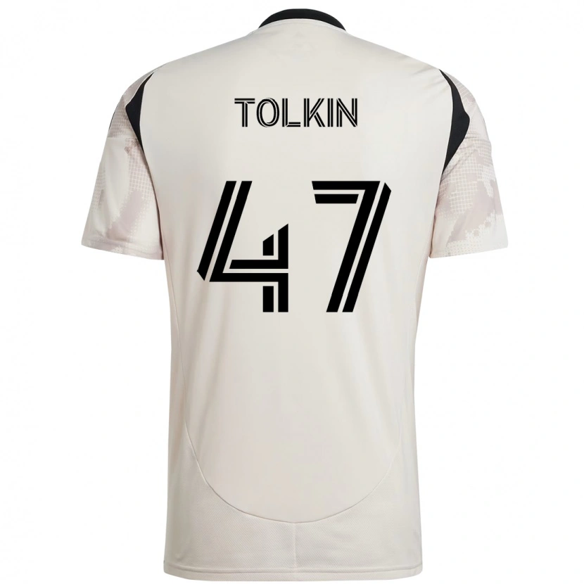 Danxen Niño Camiseta John Tolkin #47 Rojo Negro 2ª Equipación 2025/26 La Camisa México