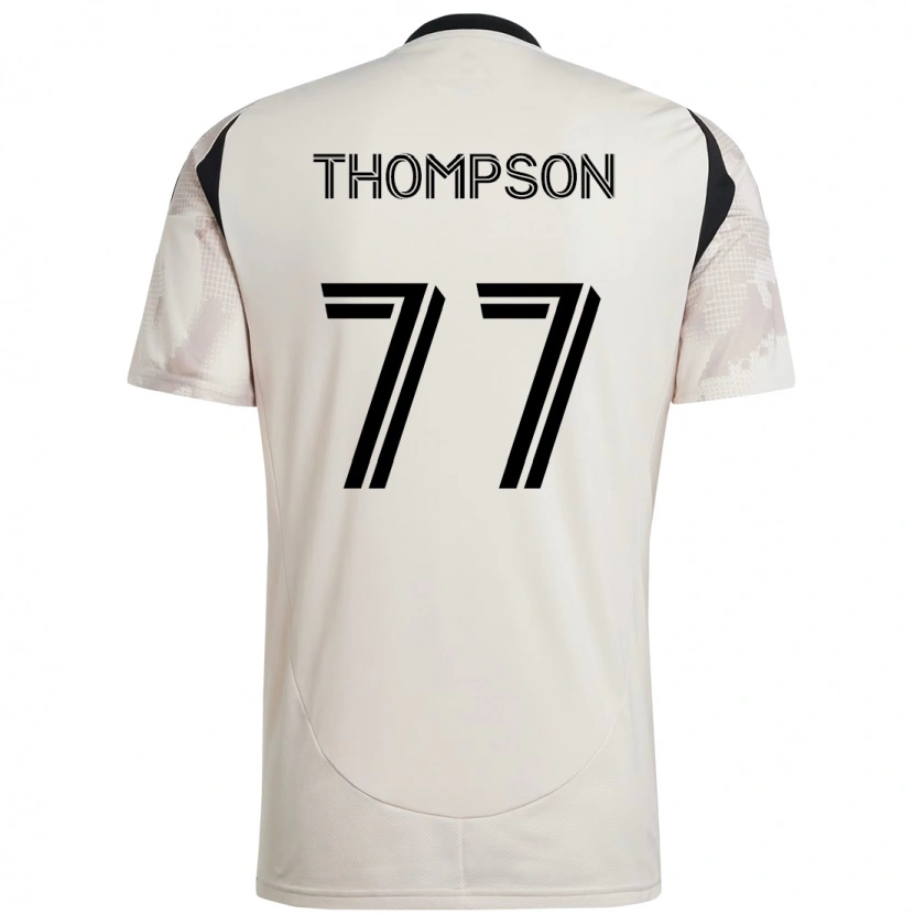 Danxen Niño Camiseta Amos Shapiro-Thompson #77 Rojo Negro 2ª Equipación 2025/26 La Camisa México