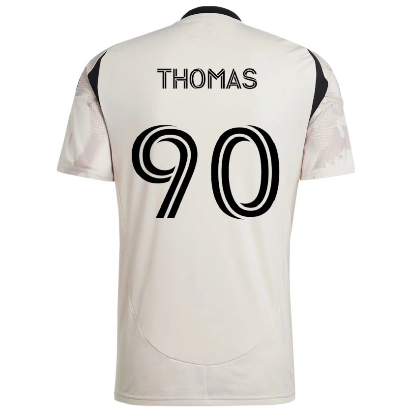 Danxen Niño Camiseta Oladayo Thomas #90 Rojo Negro 2ª Equipación 2025/26 La Camisa México