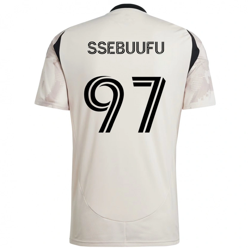 Danxen Niño Camiseta Frank Ssebuufu #97 Rojo Negro 2ª Equipación 2025/26 La Camisa México