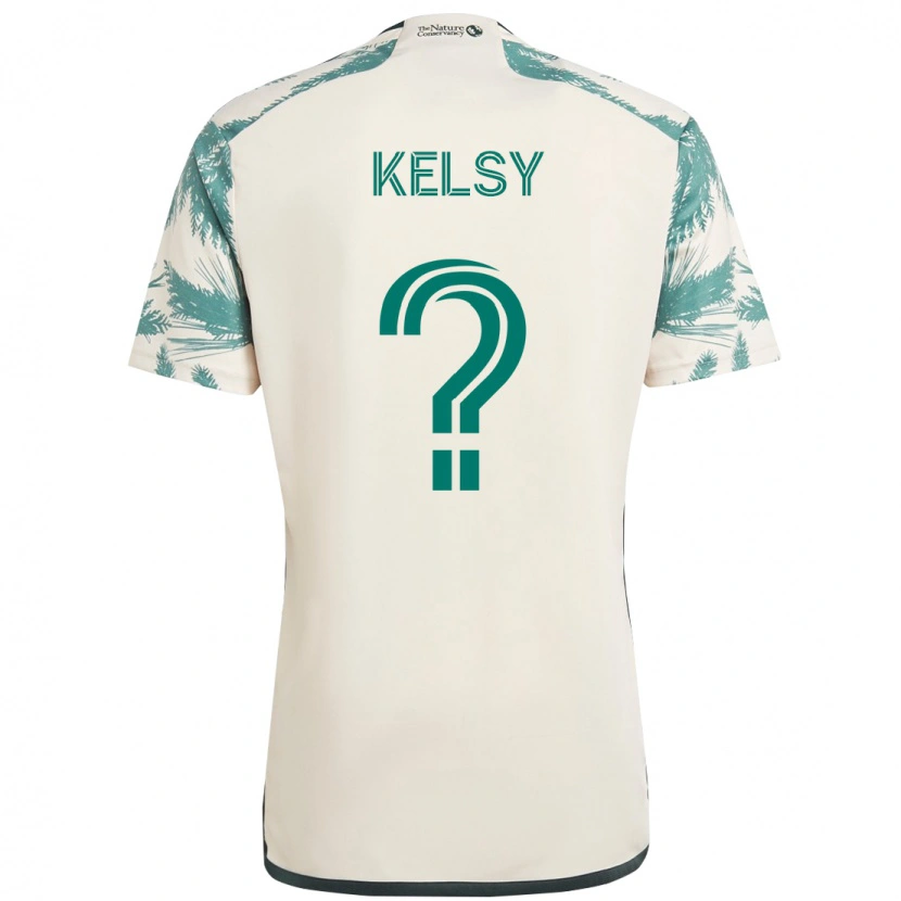 Danxen Niño Camiseta Kevin Kelsy #0 Negro Marrón 2ª Equipación 2025/26 La Camisa México