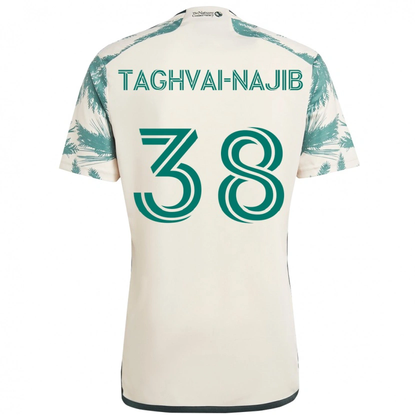 Danxen Niño Camiseta Braxton Taghvai-Najib #38 Negro Marrón 2ª Equipación 2025/26 La Camisa México