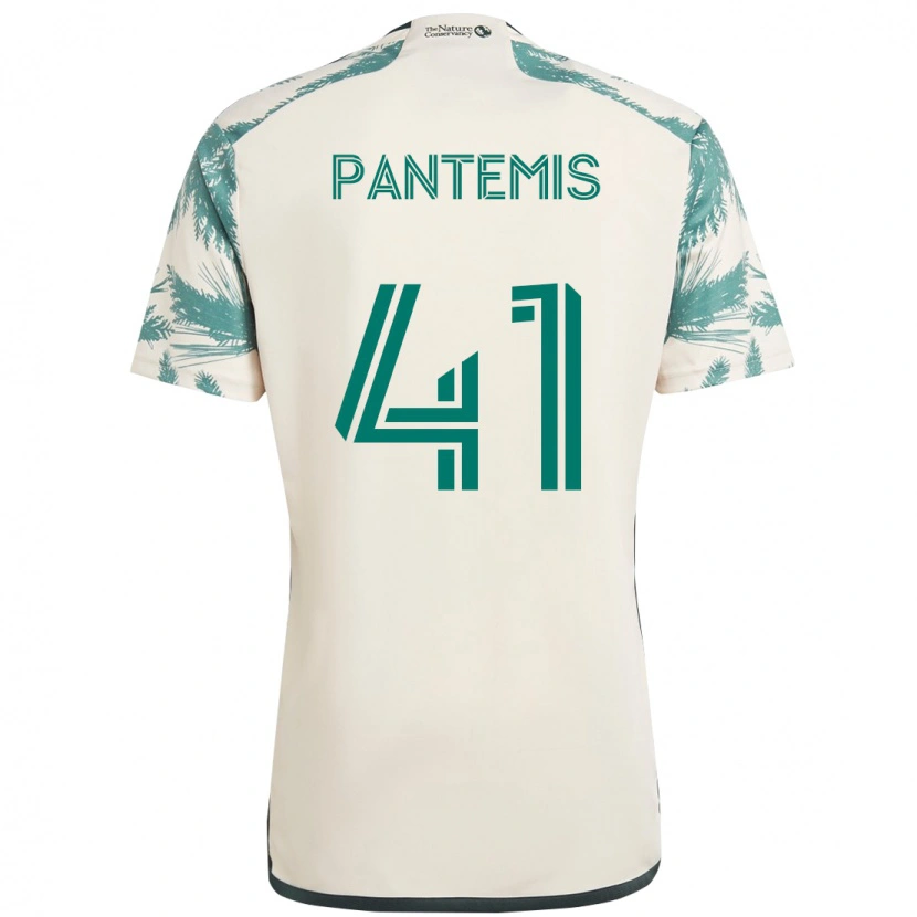 Danxen Niño Camiseta James Pantemis #41 Negro Marrón 2ª Equipación 2025/26 La Camisa México