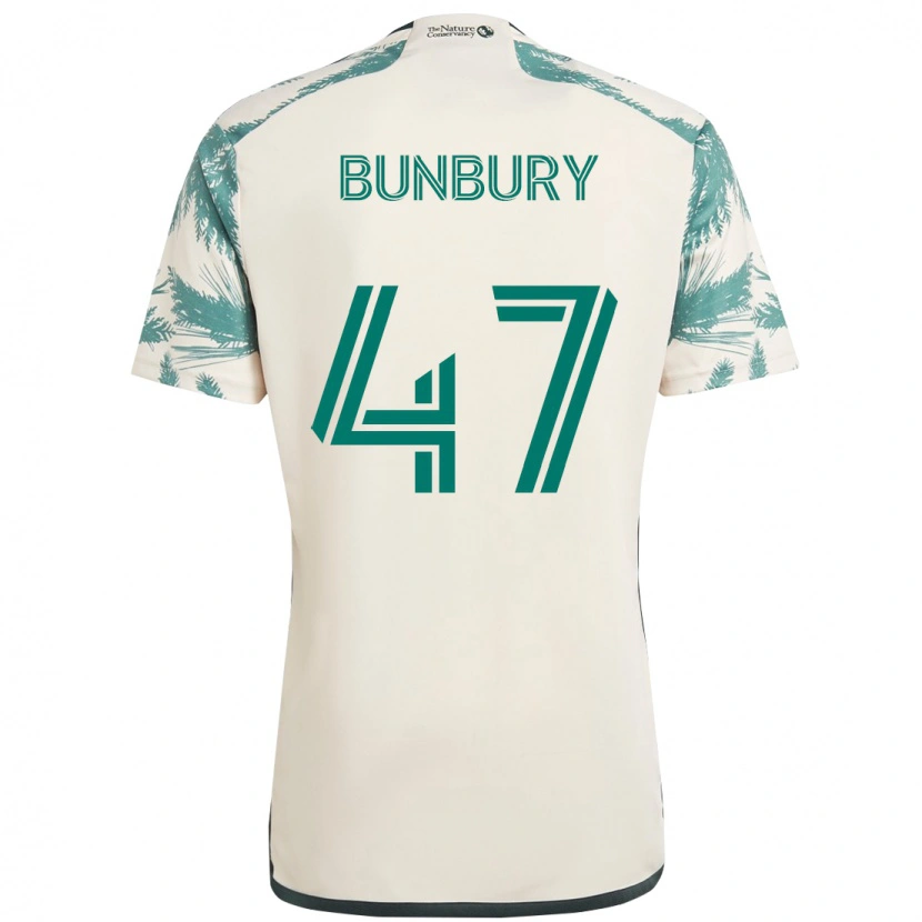 Danxen Niño Camiseta Mataeo Bunbury #47 Negro Marrón 2ª Equipación 2025/26 La Camisa México