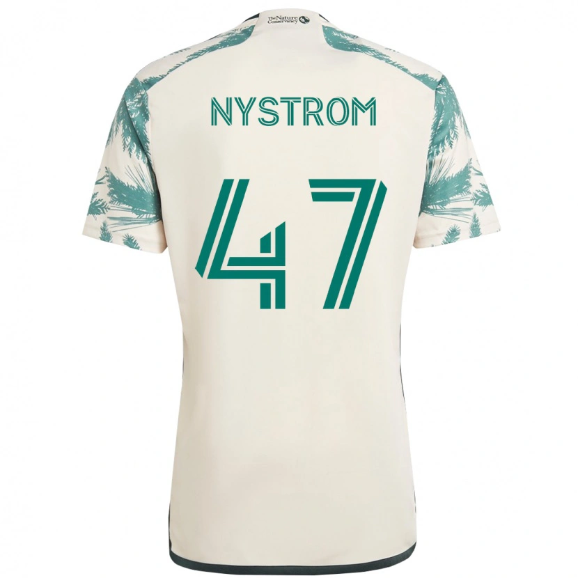 Danxen Niño Camiseta Maximo Nystrom #47 Negro Marrón 2ª Equipación 2025/26 La Camisa México
