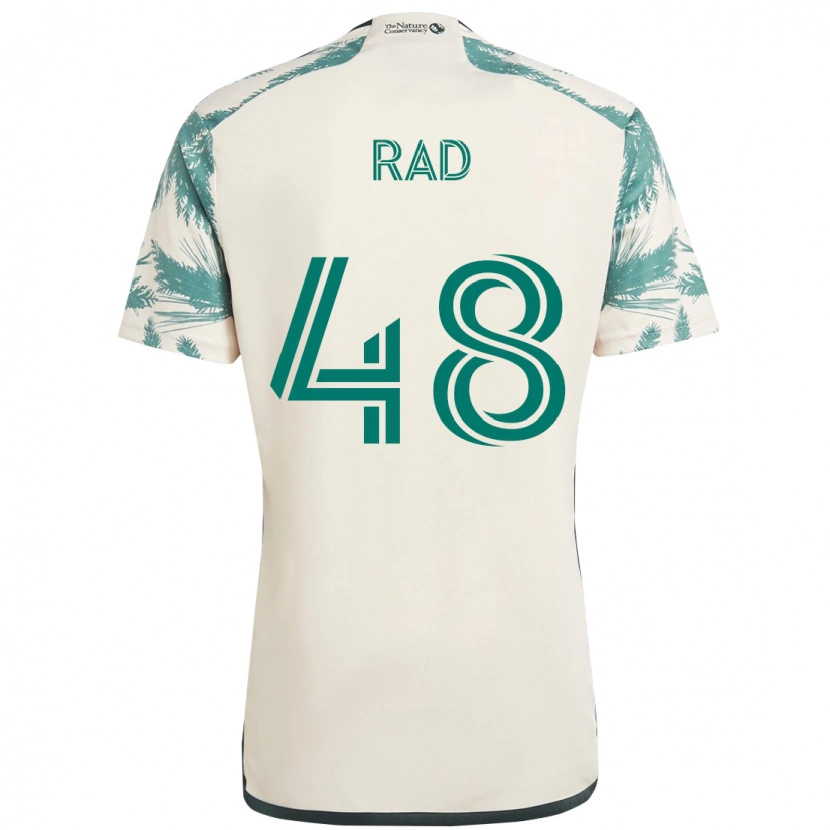 Danxen Niño Camiseta Kaveh Rad #48 Negro Marrón 2ª Equipación 2025/26 La Camisa México
