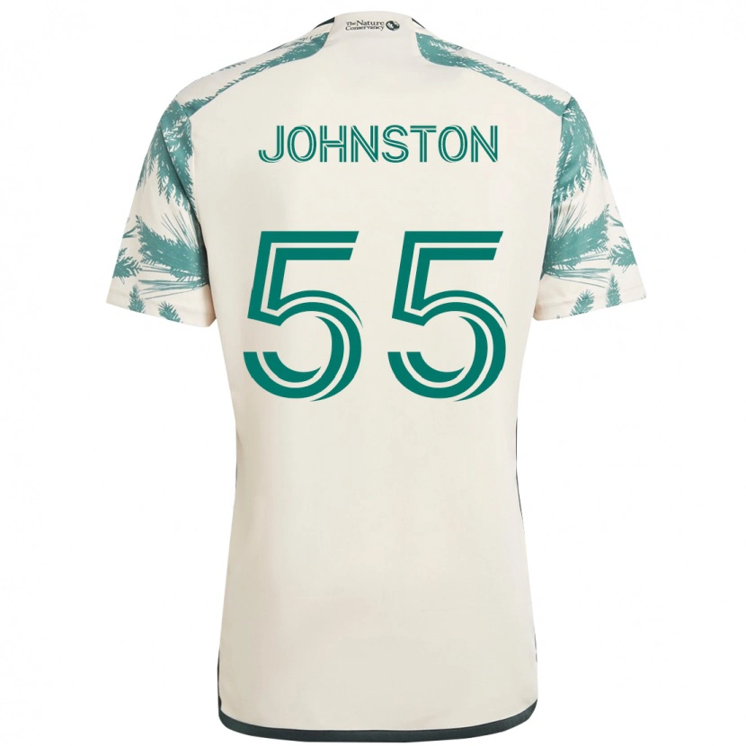Danxen Niño Camiseta Malcolm Johnston #55 Negro Marrón 2ª Equipación 2025/26 La Camisa México