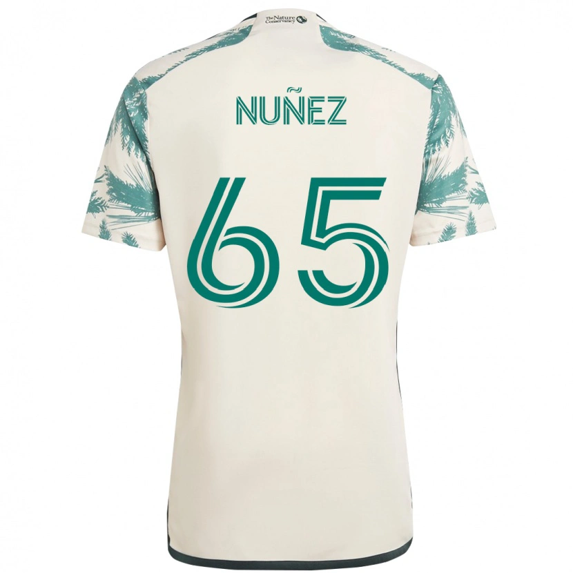 Danxen Niño Camiseta Daniel Núñez #65 Negro Marrón 2ª Equipación 2025/26 La Camisa México