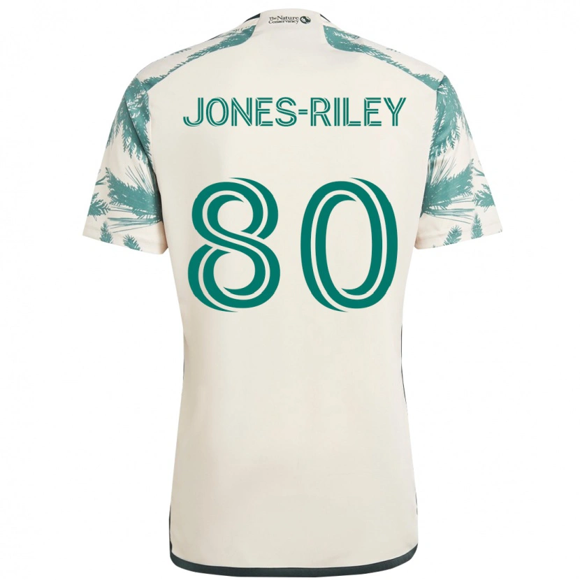 Danxen Niño Camiseta Jaden Jones-Riley #80 Negro Marrón 2ª Equipación 2025/26 La Camisa México