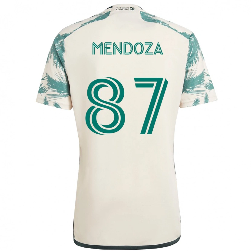 Danxen Niño Camiseta Christian Mendoza #87 Negro Marrón 2ª Equipación 2025/26 La Camisa México