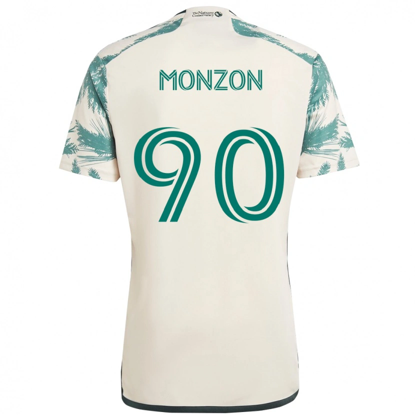 Danxen Niño Camiseta Florián Monzón #90 Negro Marrón 2ª Equipación 2025/26 La Camisa México