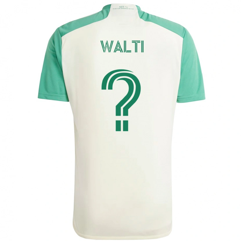 Danxen Niño Camiseta Jackson Wälti #0 Verde Negro 2ª Equipación 2025/26 La Camisa México