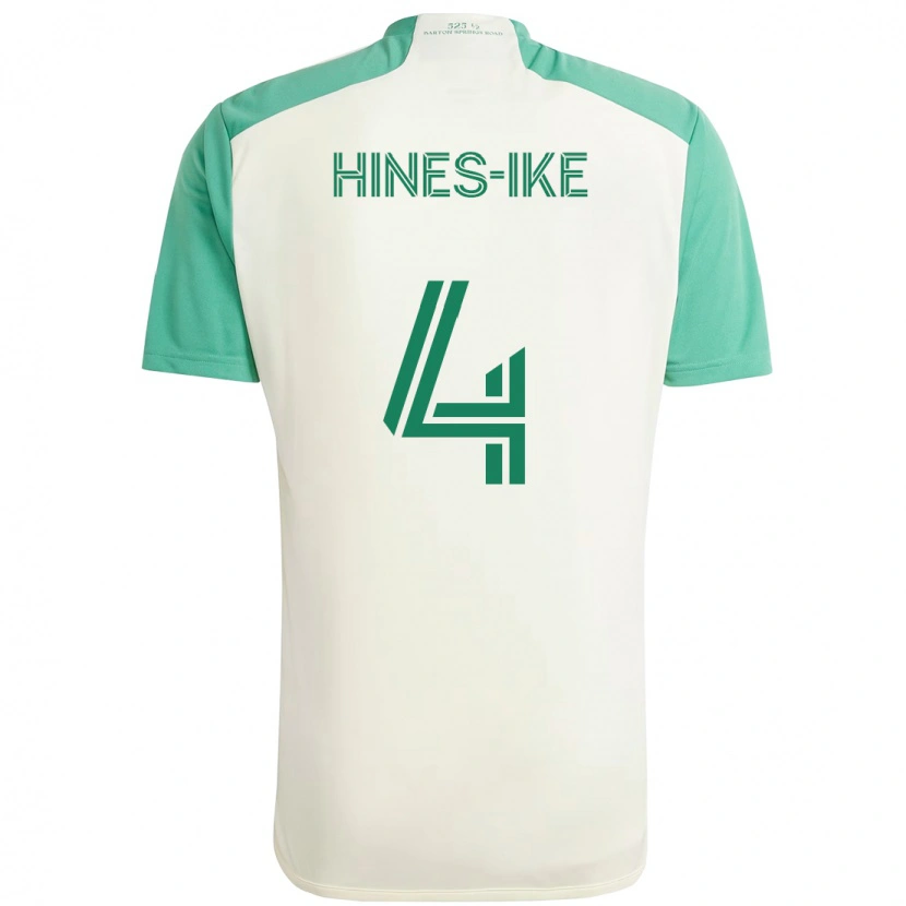 Danxen Niño Camiseta Brendan Hines-Ike #4 Blanco Verde 2ª Equipación 2025/26 La Camisa México