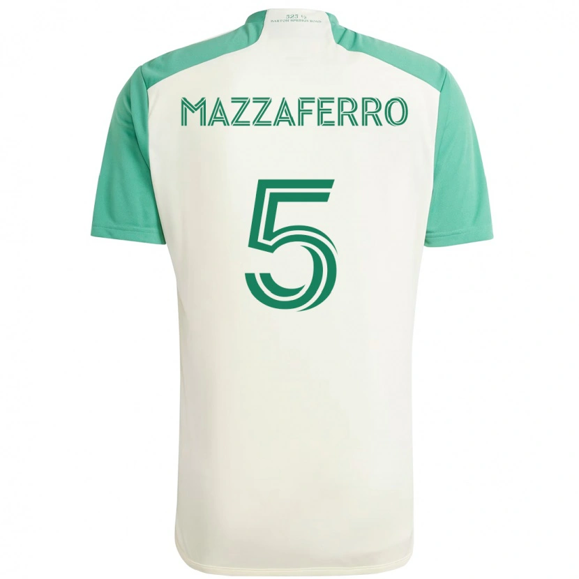 Danxen Niño Camiseta Salvatore Mazzaferro #5 Verde Negro 2ª Equipación 2025/26 La Camisa México