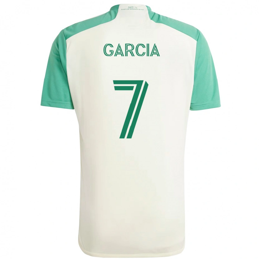 Danxen Niño Camiseta Anthony García #7 Blanco Verde 2ª Equipación 2025/26 La Camisa México